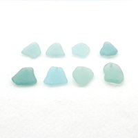 Light Pastel Blue Green Sea Glass Pendants for Jewelry Making, Sun Catcher Craft Supply Canada