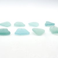 Light Pastel Blue Green Sea Glass Pendants for Jewelry Making, Sun Catcher Craft Supply Canada