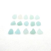 real beach glass, drilled by me for jewelry making or other crafts