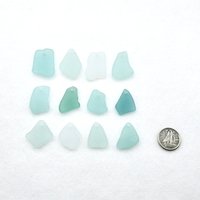 Sea Glass Pendants for Sale Light Pastel Color Beach Beads for Jewelry Making, Sun Catcher Crafts