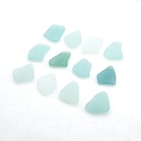 Sea Glass Pendants for Sale Light Pastel Color Beach Beads for Jewelry Making, Sun Catcher Crafts