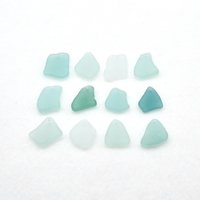 Sea Glass Pendants for Sale Light Pastel Color Beach Beads for Jewelry Making, Sun Catcher Crafts