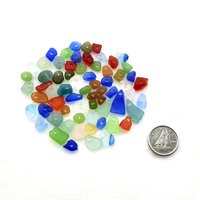Rough Tiny Real Sea Glass Beads Charms Some Rare Colors for Jewelry Making Crafts Red Cobalt Blue