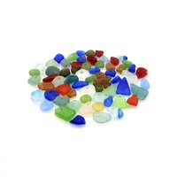 Rough Tiny Real Sea Glass Beads Charms Some Rare Colors for Jewelry Making Crafts Red Cobalt Blue