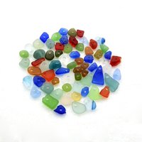 Rough Tiny Real Sea Glass Beads Charms Some Rare Colors for Jewelry Making Crafts Red Cobalt Blue