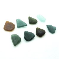Large Sea Glass Pendants for Jewelry Making Top Drilled Hole Beads for Wind Chimes Crafts