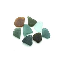 Large Sea Glass Pendants for Jewelry Making Top Drilled Hole Beads for Wind Chimes Crafts