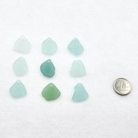 Drilled Sea Glass Charms for Jewelry Making Pastel Real Beach Glass Beads Unusual Craft Supply