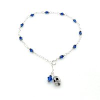 skull anklet for women