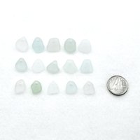 Pastel Sea Glass Small Charms for Jewelry Making Light Color Beach Glass Craft Supplies 