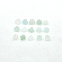 Pastel Sea Glass Small Charms for Jewelry Making Light Color Beach Glass Craft Supplies 