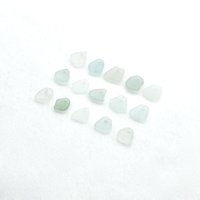 Pastel Sea Glass Small Charms for Jewelry Making Light Color Beach Glass Craft Supplies 