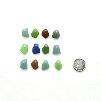 Unique Beads for Sale Jewelry Making Top Drilled Sea Glass Beach Charms Craft Supplies 