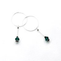 large silver hoop earrings 