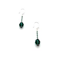 beaded silver dangles