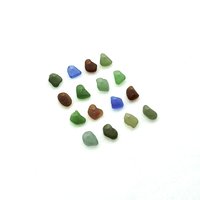 Tiny Sea Glass for Crafts Beach Charms for Jewelry Making Sew on Teardrop Beads