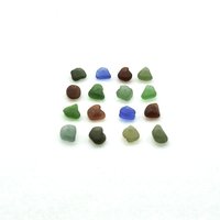 Tiny Sea Glass for Crafts Beach Charms for Jewelry Making Sew on Teardrop Beads