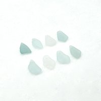 Drilled Sea Glass Charms for Jewelry Making Pastel Real Beach Glass Beads Unusual Craft Supply