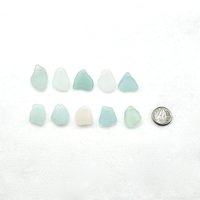 Drilled Sea Glass Charms for Jewelry Making Pastel Real Beach Glass Beads Unusual Craft Supply