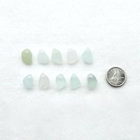 Light Pastel Sea Glass Small Charms for DIY Jewelry Making, Beach Glass Craft Supplies 