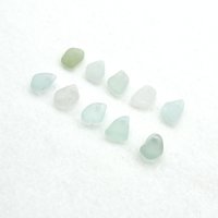 Light Pastel Sea Glass Small Charms for DIY Jewelry Making, Beach Glass Craft Supplies 