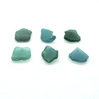 Large Sea Glass Pendants Teal and Green for Jewelry Wind Chimes or Keychains Craft Supply