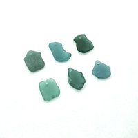 Large Sea Glass Pendants Teal and Green for Jewelry Wind Chimes or Keychains Craft Supply