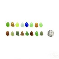 Sea Glass for Crafts Beach Charms for Jewelry Making Mermaid Tear Sew on Beads
