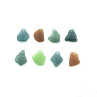 Genuine Sea Glass Pendants for Jewelry Making Colorful Drilled Beach Craft Beads 