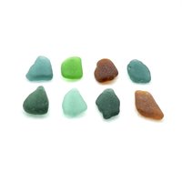 Genuine Sea Glass Large Pendants Jewelry Making Colorful Natural Beach Beads 