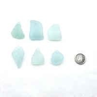 Genuine Sea Glass Pendants Large Pastel Top Drilled Hole Beach Craft Supply 