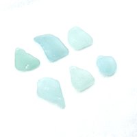 Genuine Sea Glass Pendants Large Pastel Top Drilled Hole Beach Craft Supply 