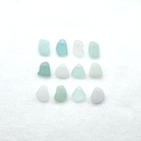 Sea Glass Small Charms for Jewelry Making Pastel Shades Beach Glass Craft Supplies 