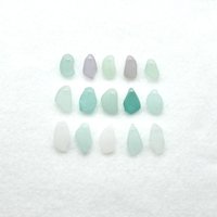 Beach Glass Pendants and Charms Top Drilled Sea Glass Beads for Jewelry Making