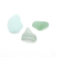 Real Sea Glass Pieces Unique Shapes Heart Bottleneck Collectible Beach Display