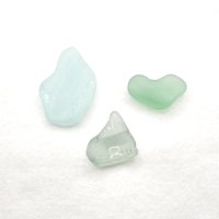 Real Sea Glass Pieces Unique Shapes Heart Bottleneck Collectible Beach Display