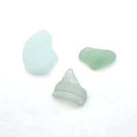 Real Sea Glass Pieces Unique Shapes Heart Bottleneck Collectible Beach Display
