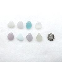 Drilled Sea Glass Charms for Jewelry Making Pastel Real Beach Glass Craft Beads