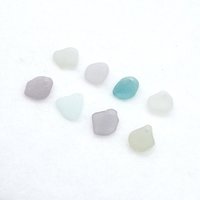 Drilled Sea Glass Charms for Jewelry Making Pastel Real Beach Glass Craft Beads