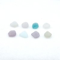 Drilled Sea Glass Charms for Jewelry Making Pastel Real Beach Glass Craft Beads