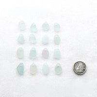 Pastel Sea Glass Small Charms for Jewelry Making Light Color Beach Glass Craft Supplies 