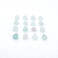 Pastel Sea Glass Small Charms for Jewelry Making Light Color Beach Glass Craft Supplies 