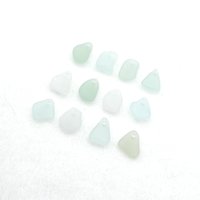 top drilled sea glass beads
