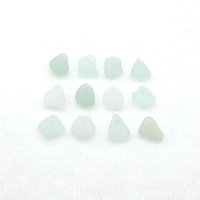 light pastel beach glass charms