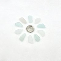light pastel sea glass pendants