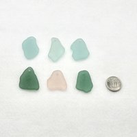 Large Sea Glass Pendants for Jewelry Wind Chimes or Keychains Beach Craft Supply