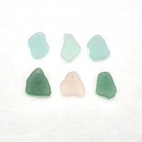 Large Sea Glass Pendants for Jewelry Wind Chimes or Keychains Beach Craft Supply