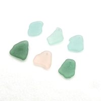Large Sea Glass Pendants for Jewelry Wind Chimes or Keychains Beach Craft Supply