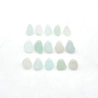 pastel sea glass beads