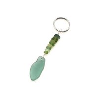 real sea glass keychain